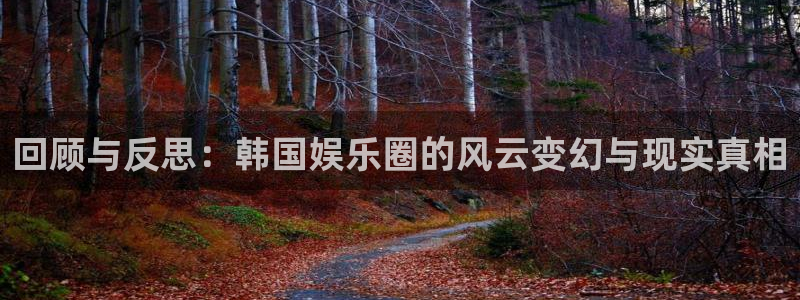 星亿娱乐平台：回顾与反思：韩国娱乐圈的风云变幻与现实真相