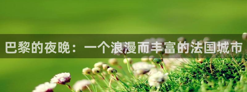 星亿娱乐可靠吗：巴黎的夜晚：一个浪漫而丰富的法国城市