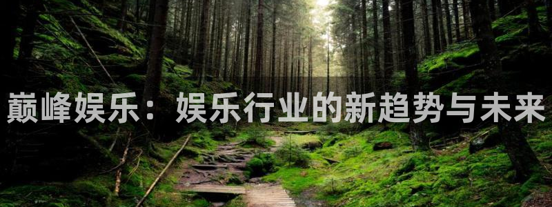 星亿娱乐招商：巅峰娱乐：娱乐行业的新趋势与未来